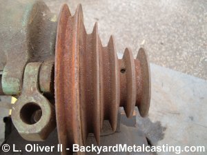 Countershaft's spindle pulley