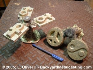 Cooled bronze castings