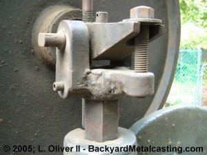 repaired adjustment bracket