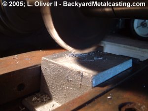 Milling the top of a casting