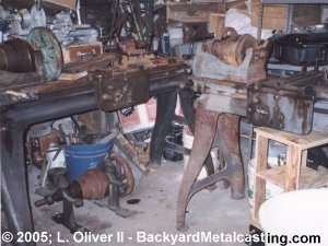 Both lathes in basement