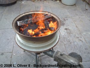 Hot burning coals