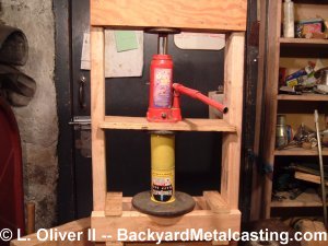 Homemade hydraulic press